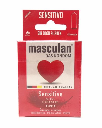 Imagen de PRESERVATIVO MASCULAN TIPO 1 SENSITIVO 3 UND