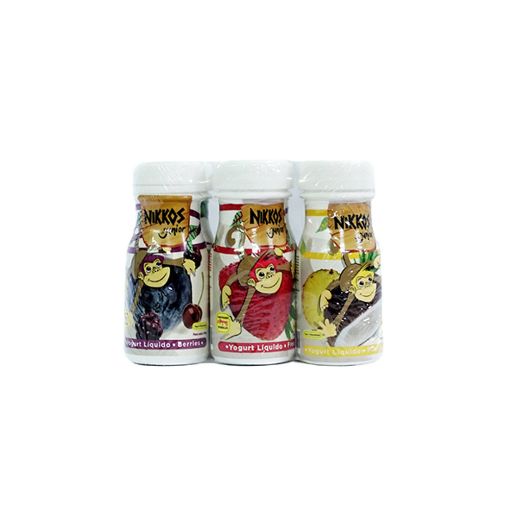 Imagen de YOGURT LÍQUIDO NIKKOS JUNIOR 6 PACK SURTIDO  600.00 G