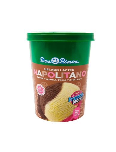 Imagen de HELADO  DOS PINOS NAPOLITANO SABOR FRESCO LECHE 500,00 g 