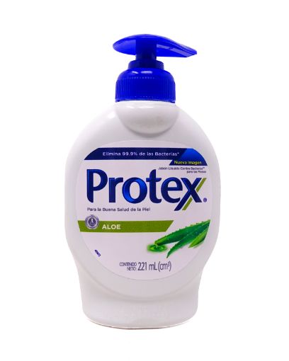 Imagen de JABON LIQUIDO PARA MANOS PROTEX ALOE 221 ml 