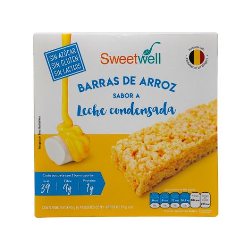 Imagen de BARRAS DE ARROZ SWEETWELL SABOR A LECHE CONDENSADA 6 UNID 90 g 