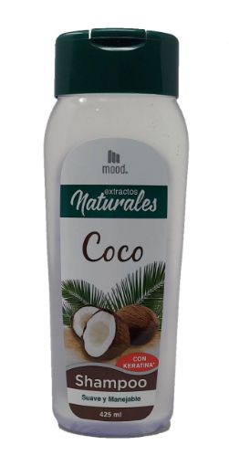 Imagen de SHAMPOO MOOD EXTRACTOS NATURALES COCO CON KERATINA 425 ml 