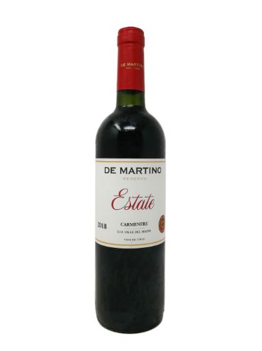 Imagen de VINO TINTO DE MARTINO ESTATE CARMENERE 2018 750 ml