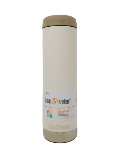 Imagen de BOTELLA KLEAN KANTEEN TK WIDE BLANCO-BEIGE ACERO INOXIDABLE 20 OZ 