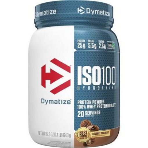 Imagen de SUPLEMENTO DYNAMATIZE ISO 100 HYDROLIZADO CHOCOLATE 640 g 