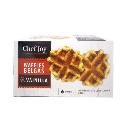 Imagen de WAFFLES BELGAS CHEF JOY VAINILLA 6 UND 240 g 