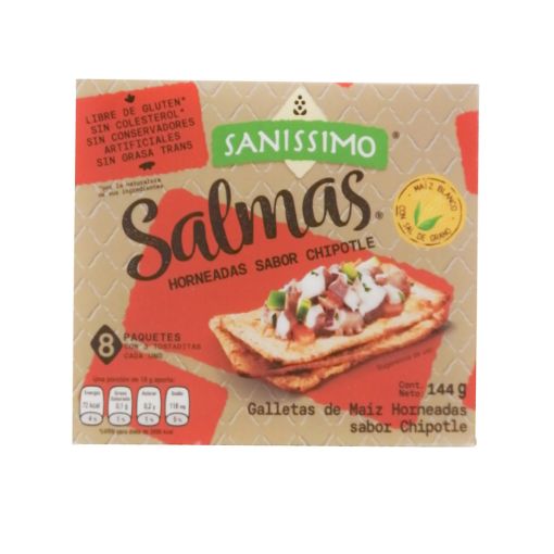 Imagen de GALLETA SANISSIMO SALMAS CHIPOTLE 8 UND 144 g 