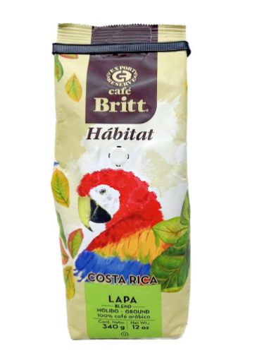 Imagen de CAFÉ BRITT HÁBITAT COSTA RICA LAPA ROJA MOLIDO 300 G