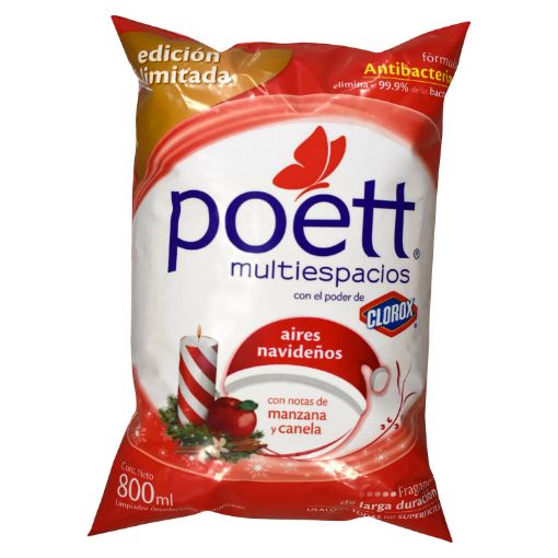 Imagen de DESINFECTANTE POETT MULTIESPACIOS AROMA MANZANA & CANELA 800 ML