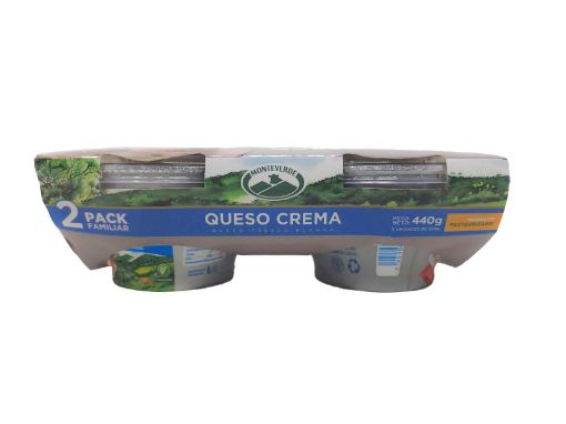 Imagen de QUESO CREMA MONTEVERDE 2 UND 440.00 g 