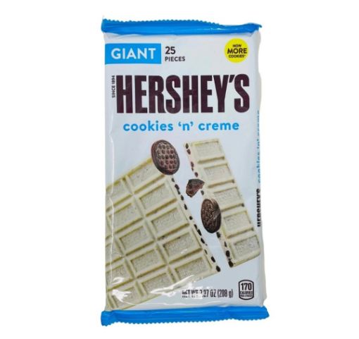 Imagen de CHOCOLATE HERSHEYS GIGANTE COOKIES & CREME 208 g 