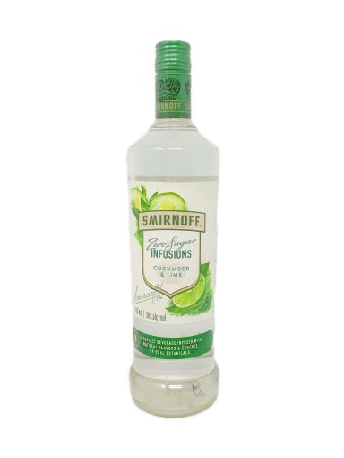 Imagen de BEBIDA ALCOHOLICA SMIRNOFF INFUSIONS PEPINO & LIMON CERO AZUCAR  750 ml