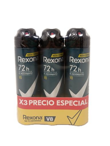 Imagen de OFERTA REXONA MEN 450 ML-3 UND DESODORANTES X3 MEN PARA HOMBRE EN AEROSOL 150 ML