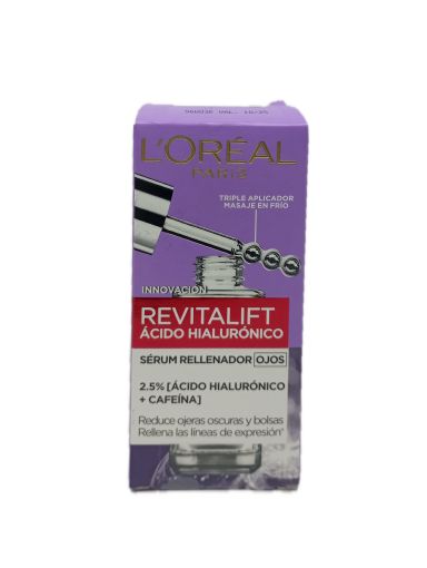 Imagen de SERUM RELLENADOR OJOS LOREAL REVITALIF ACIDO HIALURONICO 20 ML