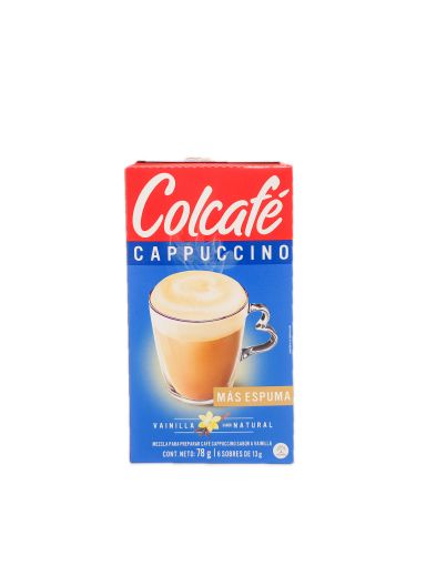 Imagen de MEZCLA PARA CAFÉ COLCAFÉ CAPPUCCINO VAINILLA 78 g 