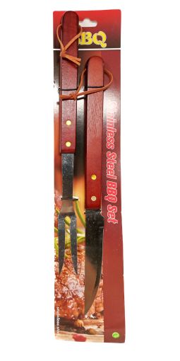 Imagen de UTENSILIOS PARA BBQ BISTRO CUCHILLO+TRINCHO #37868 1 UND