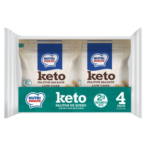 Imagen de PALITOS NUTRI SNACKS DE QUESO KETO 4 UND 120 G