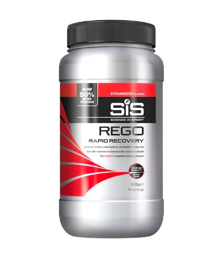 Imagen de BEBIDA SCIENCE IN SPORT REGO RECUPERACION RAPIDA FRESA EN POLVO 500 G