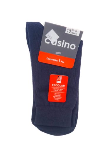 Imagen de CALCETA CASINO ESCOLAR AZUL T10 1 UND
