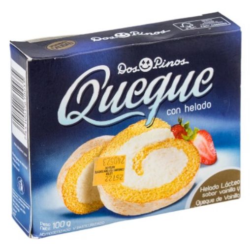 Imagen de HELADO DOS PINOS QUEQUE CON HELADO VAINILLA 100 G