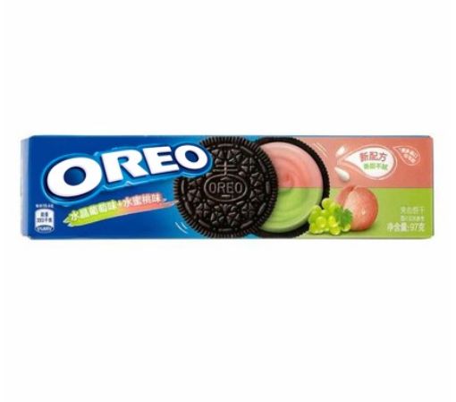 Imagen de GALLETAS OREO MELOCOTÓN Y UVA TUBO 97 G