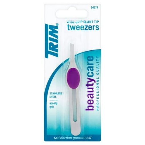 Imagen de PINZA TRIM DE CEJAS PUNTA OBLICUA (INCLINADA) CONTROL 1 UND