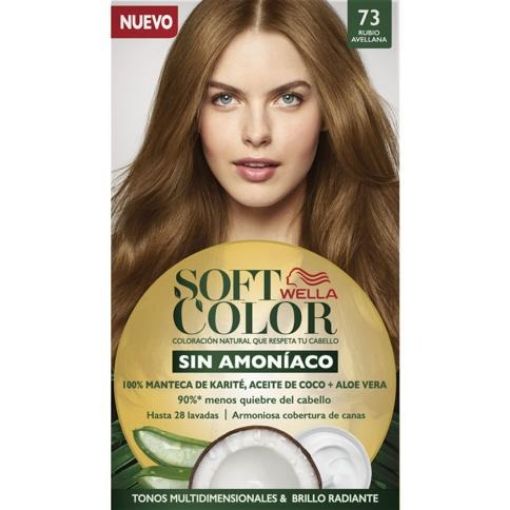 Imagen de TINTE PARA CABELLO SOFT COLOR RUBIO AVELLANA # 73 1 UND