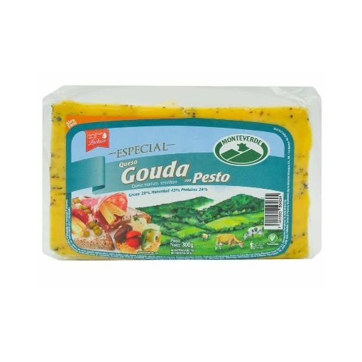 Imagen de QUESO GOUDA MONTEVERDE CON PESTO 300.00 G