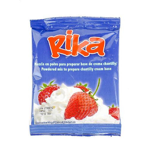 Imagen de MEZCLA PARA PREPARAR CREMA CHANTILLY RIKA 70 G
