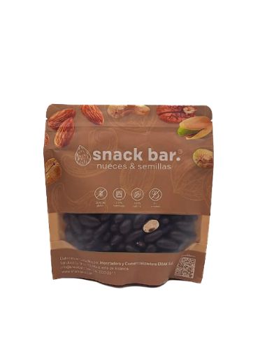 Imagen de ALMENDRAS SNACK BAR CUBIERTAS CHOCOLATE OSCURO 1 UND 250.00 G