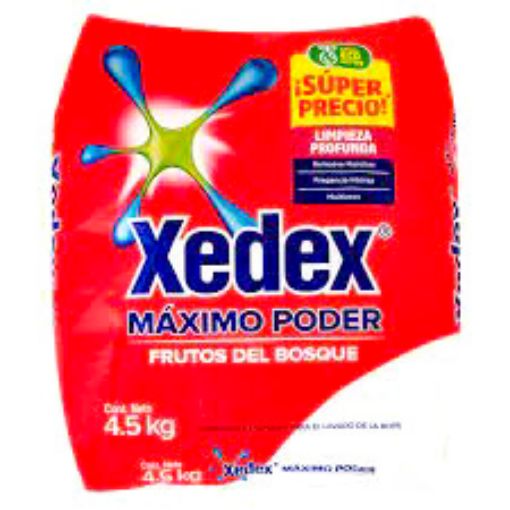 Imagen de DETERGENTE EN POLVO XEDEX MAXIMO PODER FRUTOS DEL BOSQUE 4500.00 G