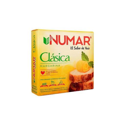 Imagen de MARGARINA NUMAR CLASICA 1X4 500.00 G