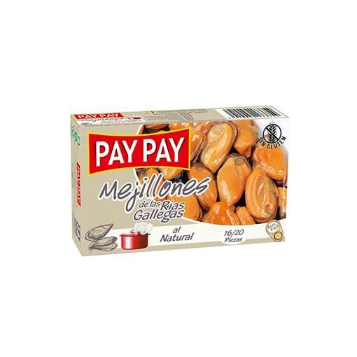 Imagen de MEJILLÓN PAY PAY AL NATURAL DE LAS RÍAS GALLEGAS 70.00 G