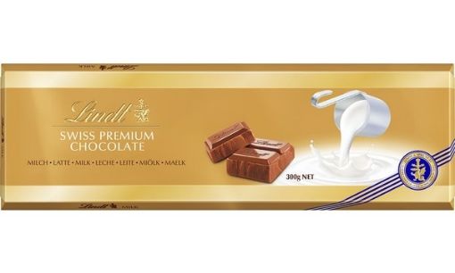 Imagen de CHOCOLATE LINDT SUIZO PREMIUM LECHE TABLETA  300.00 G