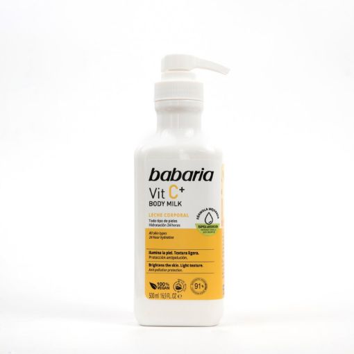 Imagen de LECHE CORPORAL BABARIA VITAMINA C HIDRATANTE 500 ML