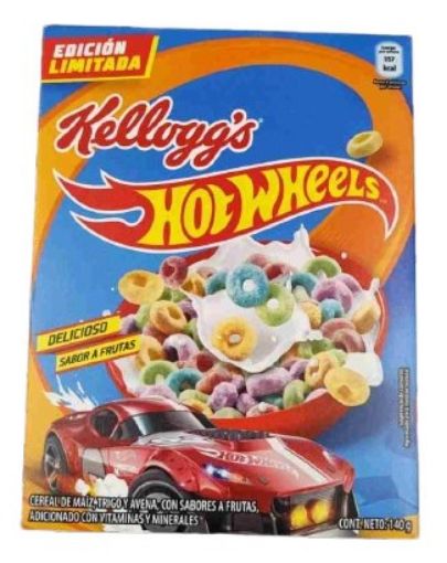 Imagen de CEREAL DE MAIZ KELLOGGS HOT WHEELS SABOR FRUTAS CAJA 140.00 G