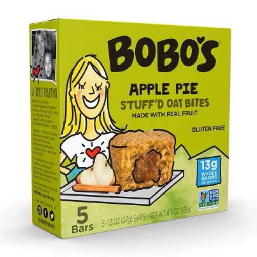Imagen de MUFFINS BOBO'S MINIS DE AVENA RELLENOS DE TARTA DE MANZANA 5 UND  185 G