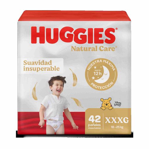 Imagen de PAÑAL HUGGIES NATURAL CARE DESECHABLE TALLA XXXG|6 42.00 UND