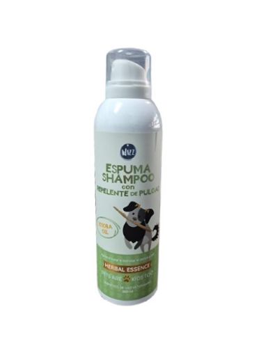 Imagen de ESPUMA SHAMPOO CON REPELENTE  WIZZ PARA PERRO 3 EN 1 ESENCIA DE HIERBAS 200.00 ML