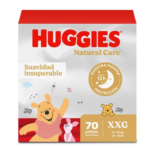 Imagen de PAÑAL  HUGGIES NATURAL CARE DESECHABLE TALLA XXG|5 70 UND 