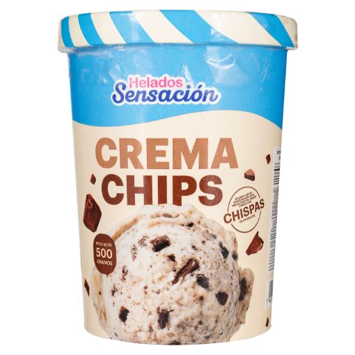 Imagen de HELADO SENSACIÓN CREMA CHIPS 500 G