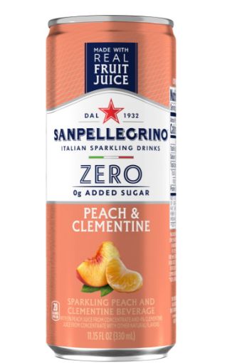 Imagen de BEBIDA SAN PELLEGRINO MELOCOTÓN CLEMENTINA ZERO LATA 330.00 ML
