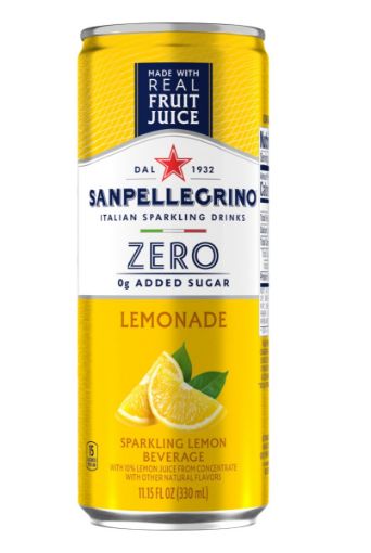 Imagen de BEBIDA SAN PELLEGRINO LIMONADA ZERO LATA 330.00 ML