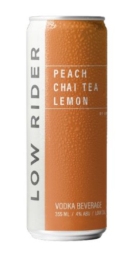 Imagen de BEBIDA ALCOHÓLICA COAST LIFE BEVERAGES PEACH CHAI TEA LEMON LOW RIDER LATA 355.00 ML