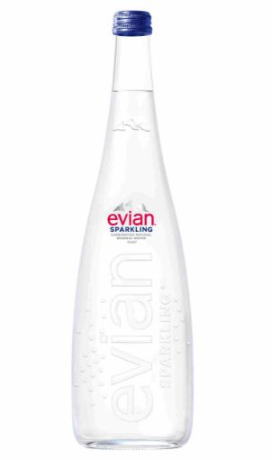 Imagen de AGUA EVIAN SPARKLING BOTELLA VIDRIO 750.00 ML