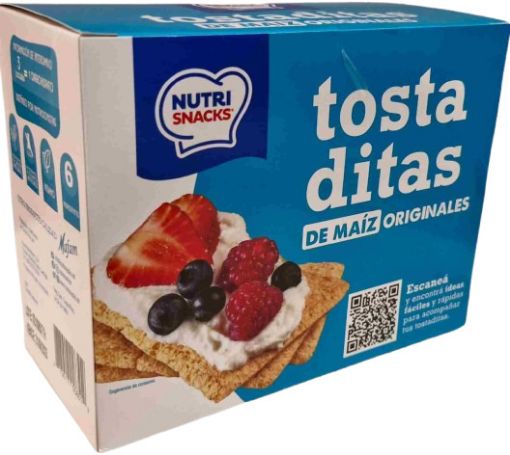 Imagen de TOSTADITAS NUTRI SNACKS DE MAÍZ ORIGINALES 7 UND  126.00 G
