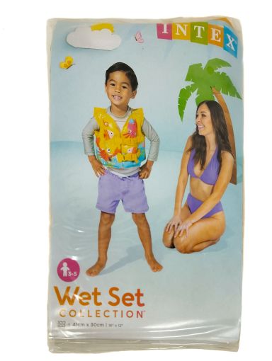 Imagen de CHALECO INTEX INFANTIL PARA PISCINA DE PLÁSTICO 41X30 CM #59661NP 1.00 UND