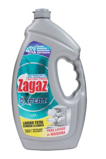 Imagen de DETERGENTE ZAGAZ ANTIBACTERIAL EXPERT PARA LAVAVAJILLAS EN GEL 1700.00 ML