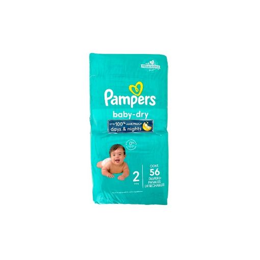 Imagen de PAÑAL PAMPERS  BABY DRY DESECHABLE ETAPA 2 56.00 UND