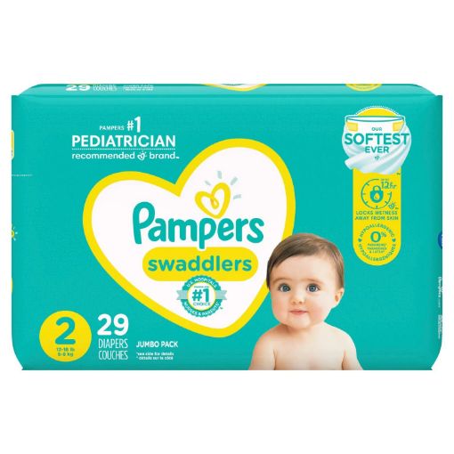 Imagen de PAÑALES  PAMPERS SWADDLERS S2 29 und 